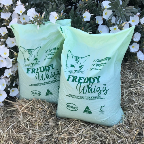 Freddy Whizz compostable clumping cat litter eco-friendly cat pet supplies Australia